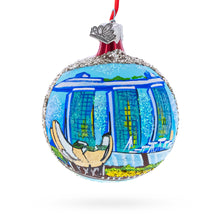 Load image into Gallery viewer, Art Science Museum, Marina Bay, Singapore Glass Ball Christmas Ornament 3.25 Inches