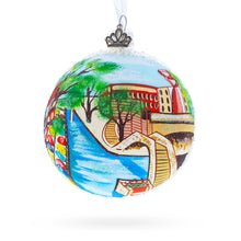 Load image into Gallery viewer, River Walk in San Antonio, Texas, USA Glass Ball Christmas Ornament 4 Inches