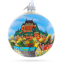 Load image into Gallery viewer, Old Quebec City, Canada Glass Ball Christmas Ornament 4 Inches