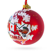 Load image into Gallery viewer, Travel to Canada Glass Ball Christmas Ornament 4 Inches