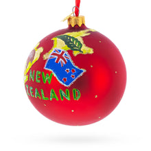 Load image into Gallery viewer, Travel to New Zealand Glass Ball Christmas Ornament 4 Inches