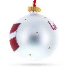 Load image into Gallery viewer, Flag of Latvia Glass Ball Christmas Ornament 3.25 Inches