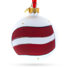 Load image into Gallery viewer, Flag of Latvia Glass Ball Christmas Ornament 3.25 Inches