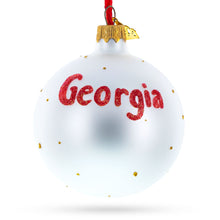 Load image into Gallery viewer, Flag of Georgia Glass Ball Christmas Ornament 3.25 Inches