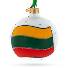Load image into Gallery viewer, Flag of Lithuania Glass Ball Christmas Ornament 3.25 Inches