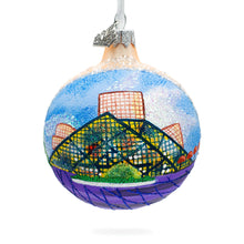 Load image into Gallery viewer, Rock &amp; Roll Hall of Fame, Cleveland, Ohio, USA Glass Ball Christmas Ornament 3.25 Inches
