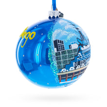 Load image into Gallery viewer, USS Midway Museum, San Diego, California, USA Glass Ball Christmas Ornament 4 Inches