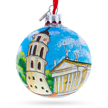 Load image into Gallery viewer, Old Town in Vilnius, Lithuania Glass Ball Christmas Ornament 3.25 Inches