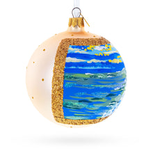 Load image into Gallery viewer, Sunset at the Ocean Painting Glass Ball Christmas Ornament 4 Inches