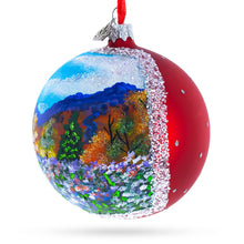 Load image into Gallery viewer, Floral Meadow Painting Glass Ball Christmas Ornament 4 Inches