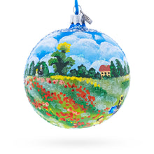 Load image into Gallery viewer, Wild Poppies Painting Glass Ball Christmas Ornament 4 Inches