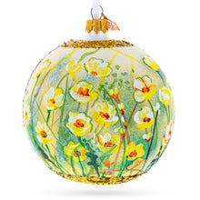 Load image into Gallery viewer, Summer in Bloom Painting Glass Ball Christmas Ornament 4 Inches