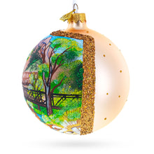 Load image into Gallery viewer, Bridge in the Mountain Park Painting Glass Ball Christmas Ornament 4 Inches