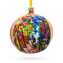 Load image into Gallery viewer, Night Walk Painting Glass Ball Christmas Ornament 4 Inches