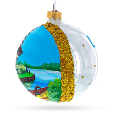 Load image into Gallery viewer, Bali, Indonesia Glass Ball Christmas Ornament 4 Inches