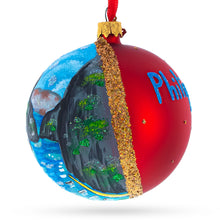 Load image into Gallery viewer, Cebu &amp; Boracay, Philippines Glass Ball Christmas Ornament 4 Inches