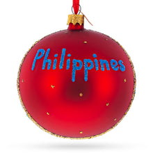 Load image into Gallery viewer, Cebu &amp; Boracay, Philippines Glass Ball Christmas Ornament 4 Inches