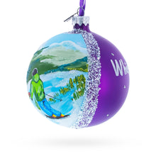 Load image into Gallery viewer, Whistler Blackcomb Ski Resort, Canada Glass Ball Christmas Ornament 4 Inches