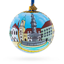 Load image into Gallery viewer, Old Town in Bratislava, Slovakia Glass Ball Christmas Ornament 4 Inches