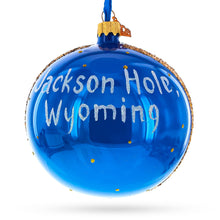 Load image into Gallery viewer, Jackson Hole Ski Resort, Wyoming, USA Glass Ball Christmas Ornament 4 Inches