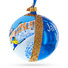 Load image into Gallery viewer, Jackson Hole Ski Resort, Wyoming, USA Glass Ball Christmas Ornament 4 Inches