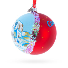Load image into Gallery viewer, Courchevel Ski Resort, France Glass Ball Christmas Ornament 4 Inches