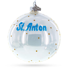 Load image into Gallery viewer, St. Anton Ski Resort, Austria Glass Ball Christmas Ornament 4 Inches