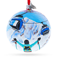 Load image into Gallery viewer, Big Sky Ski Resort, Montana, USA Glass Ball Christmas Ornament 4 Inches
