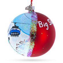 Load image into Gallery viewer, Big Sky Ski Resort, Montana, USA Glass Ball Christmas Ornament 4 Inches