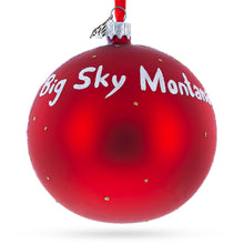 Load image into Gallery viewer, Big Sky Ski Resort, Montana, USA Glass Ball Christmas Ornament 4 Inches