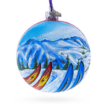 Load image into Gallery viewer, Park City Ski Resort, Utah, USA Glass Ball Christmas Ornament 4 Inches