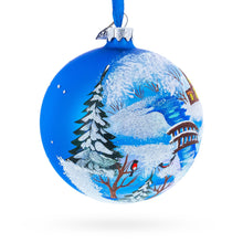 Load image into Gallery viewer, Winter Village by the River Glass Ball Christmas Ornament 4 Inches