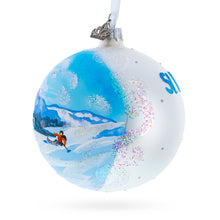 Load image into Gallery viewer, St. Moritz, Switzerland Glass Ball Christmas Ornament 4 Inches