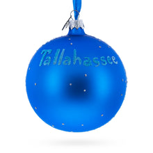 Load image into Gallery viewer, Tallahassee, Florida, USA Glass Ball Christmas Ornament 4 Inches
