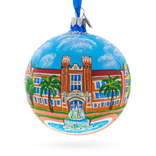 Load image into Gallery viewer, Tallahassee, Florida, USA Glass Ball Christmas Ornament 4 Inches