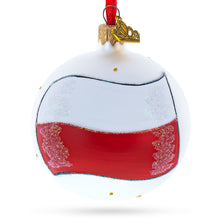 Load image into Gallery viewer, Flag of Poland Glass Ball Christmas Ornament