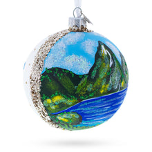 Load image into Gallery viewer, The Pitons, St. Lucia Glass Ball Christmas Ornament