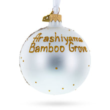 Load image into Gallery viewer, Arashiyama Bamboo Grove, Kyoto, Japan Glass Christmas Ornament