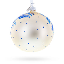 Load image into Gallery viewer, Swans in Daisies Garden Glass Ball Ornament