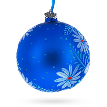 Load image into Gallery viewer, Aster Flowers Glass Ball Ornament