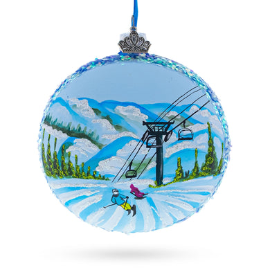 Deer Valley Ski Resort, Park City, Utah, USA Glass Ball Christmas Ornament
