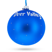 Load image into Gallery viewer, Deer Valley Ski Resort, Park City, Utah, USA Glass Ball Christmas Ornament