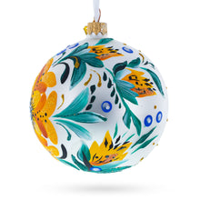 Load image into Gallery viewer, Heliopsis Flowers Glass Ball Ornament