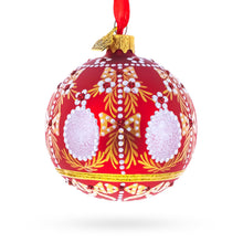 Load image into Gallery viewer, 1908 Alexander Palace Royal Red Glass Ball Christmas Ornament 3.25 Inches
