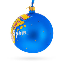 Load image into Gallery viewer, Spain Landmarks and Symbols Glass Ball Christmas Ornament 4 Inches