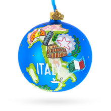 Load image into Gallery viewer, Italy Landmarks and Symbols Glass Ball Christmas Ornament 4 Inches