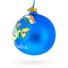 Load image into Gallery viewer, India Landmarks and Symbols Glass Ball Christmas Ornament 4 Inches