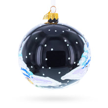 Load image into Gallery viewer, Snow Covered Winter Village Glass Ball Christmas Ornament 4 Inches