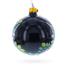 Load image into Gallery viewer, Pink and White Floral Blossoms Glass Ball Christmas Ornament 3.25 Inches