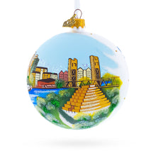 Load image into Gallery viewer, Skyline of Sacramento, California Glass Ball Christmas Ornament 4 Inches
